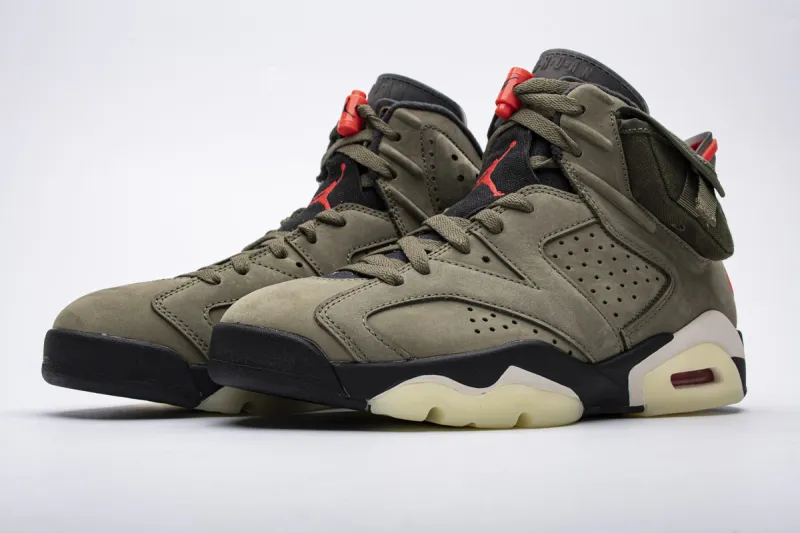  Travis Scott X Air Jordan 6 “Medium Olive”CN1084-200