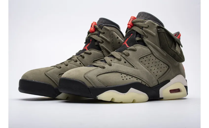 Travis Scott X Air Jordan 6 “Medium Olive”CN1084-200