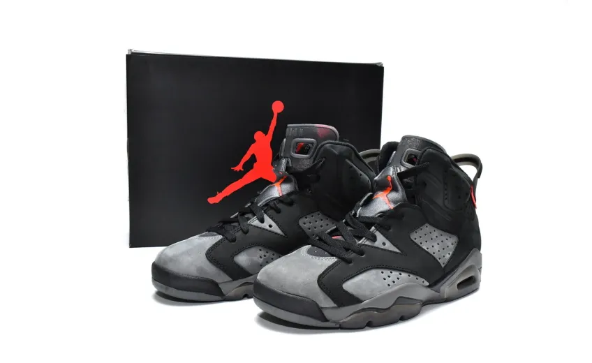  Air Jordan 6 Retro PSG Paris Saint-Germain Black CK1229-001
