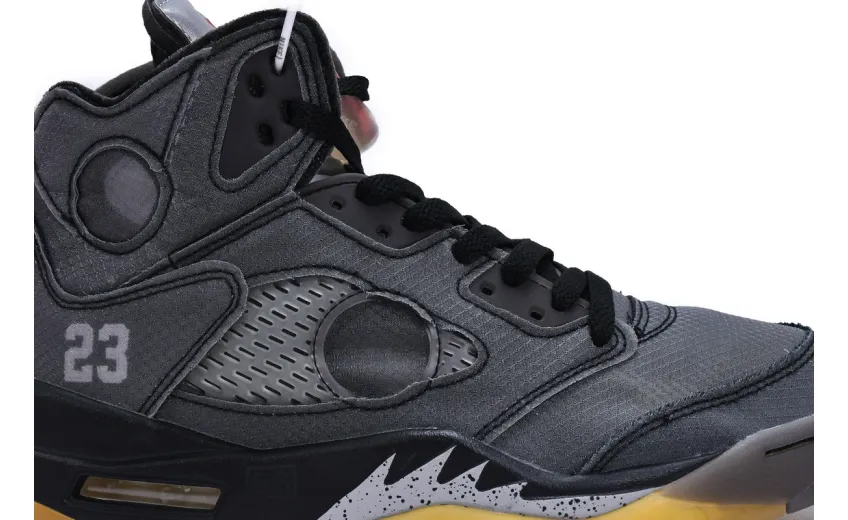  OFF-WHITE x Air Jordan 5 Black CT8480-001 