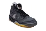  OFF-WHITE x Air Jordan 5 Black CT8480-001 