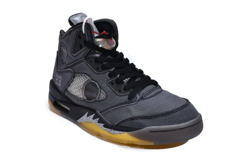  OFF-WHITE x Air Jordan 5 Black CT8480-001 