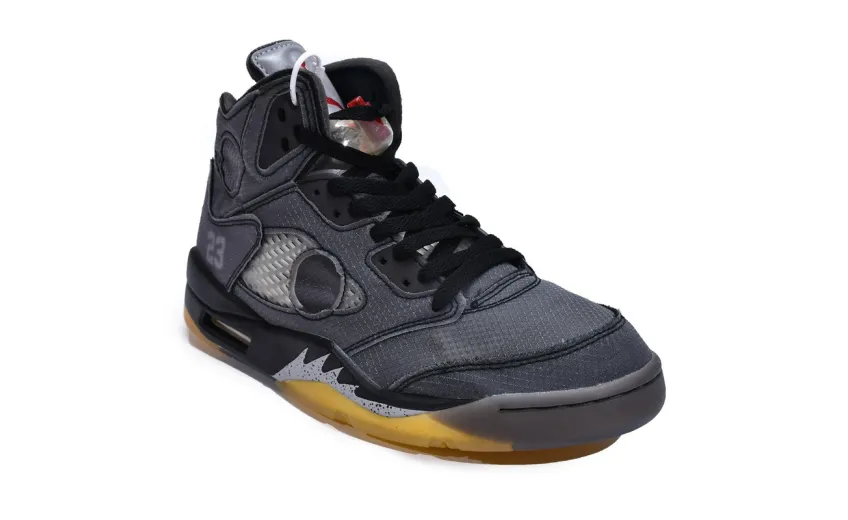  OFF-WHITE x Air Jordan 5 Black CT8480-001 