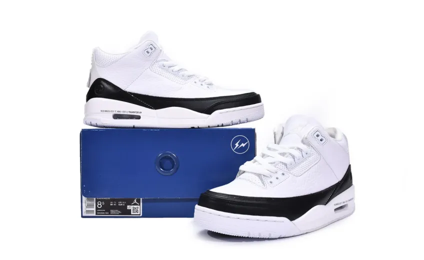  Fragment Design x Air Jordan 3 Black White DA3595-100
