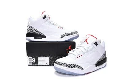  Air Jordan 3 Retro Free Throw Line White Cement 923096-101  02