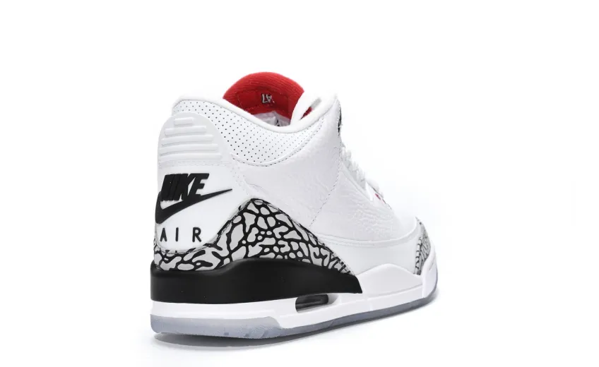  Air Jordan 3 Retro Free Throw Line White Cement 923096-101 