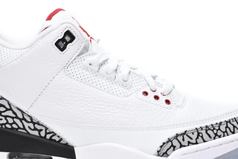  Air Jordan 3 Retro Free Throw Line White Cement 923096-101 