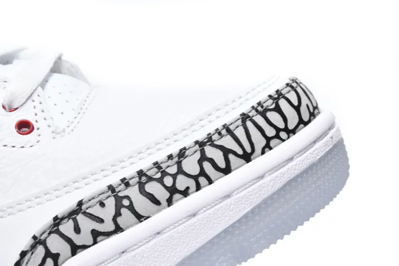  Air Jordan 3 Retro Free Throw Line White Cement 923096-101 