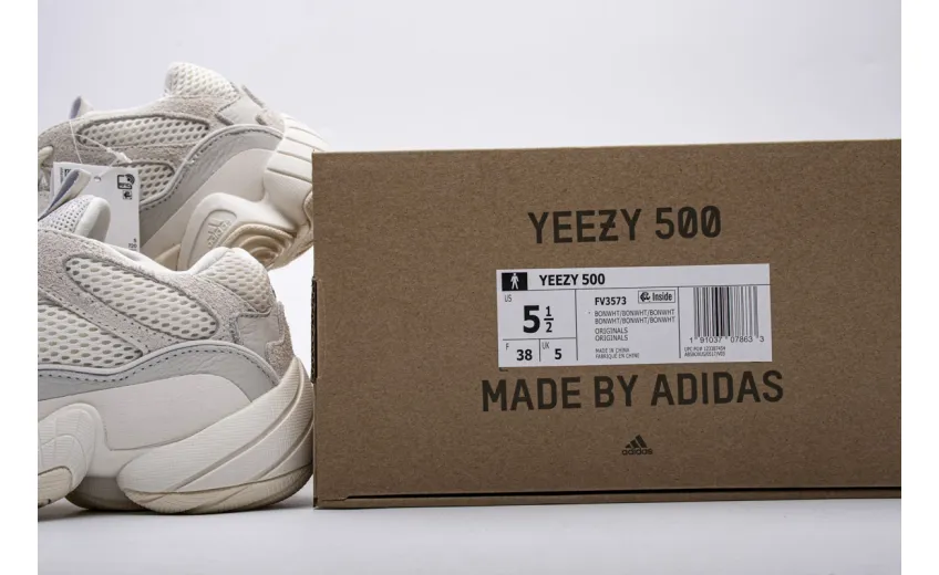  Adidas Yeezy 500 “Bone White” FV3573