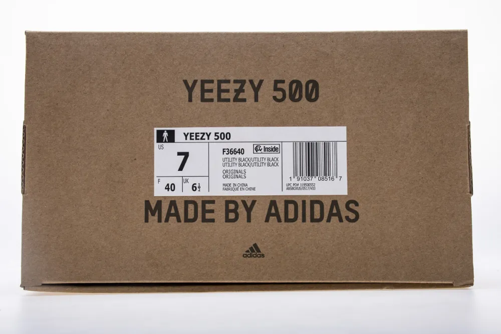  Adidas Yeezy 500 Utility Black” F36640 