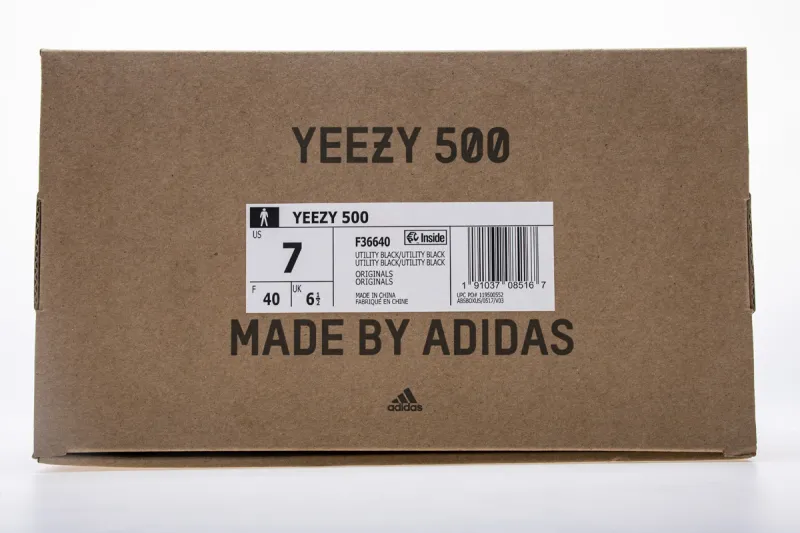  Adidas Yeezy 500 Utility Black” F36640 