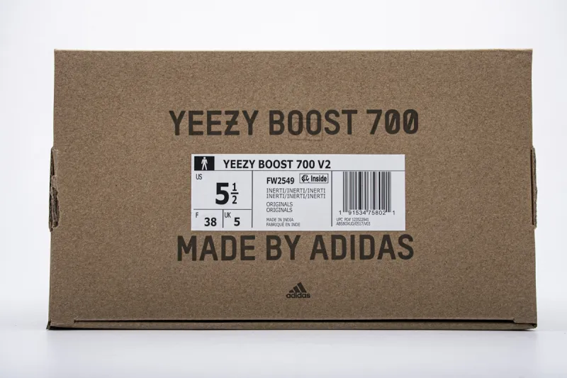  Adidas Yeezy Boost 700 V2 “Inertia”Basf Boost Blue FW2549