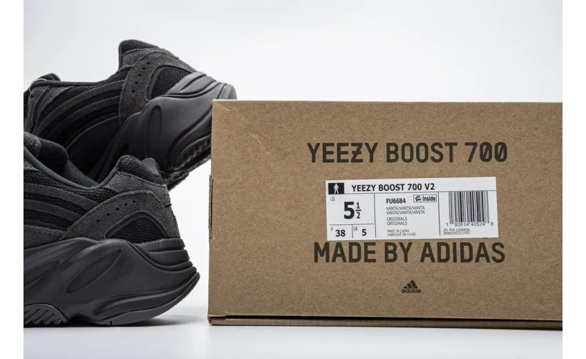  Adidas Yeezy Boost 700 V2“Vanta” Black FU6684