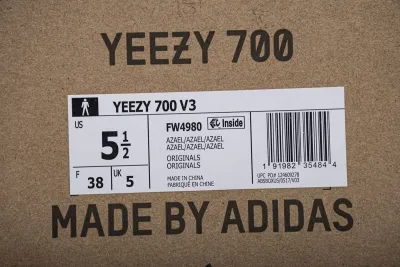  Adidas Yeezy 700 V3 “Azael”Real Boost White FW4980  02