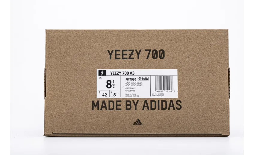  Adidas Yeezy 700 V3 “Azael”Real Boost White FW4980 