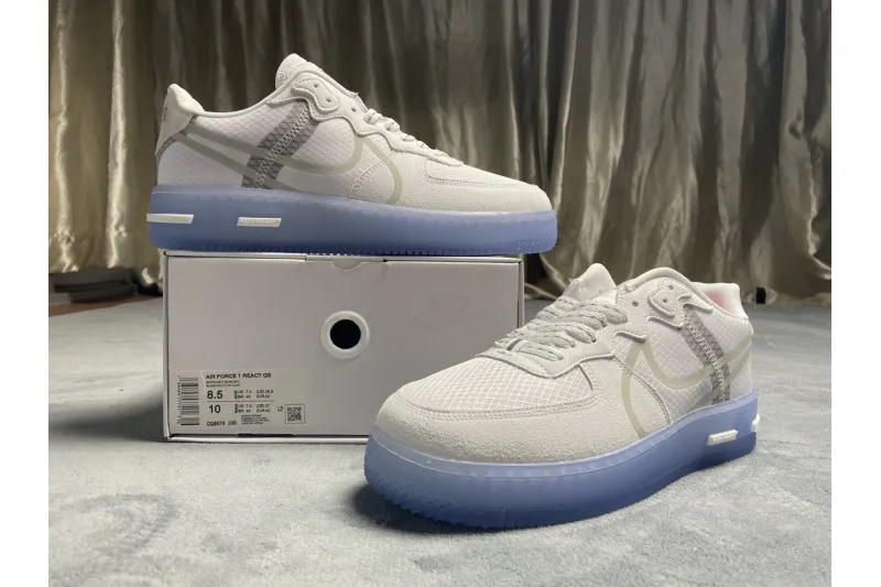  Nike Air Force 1 React QS White Ice CQ8879-100