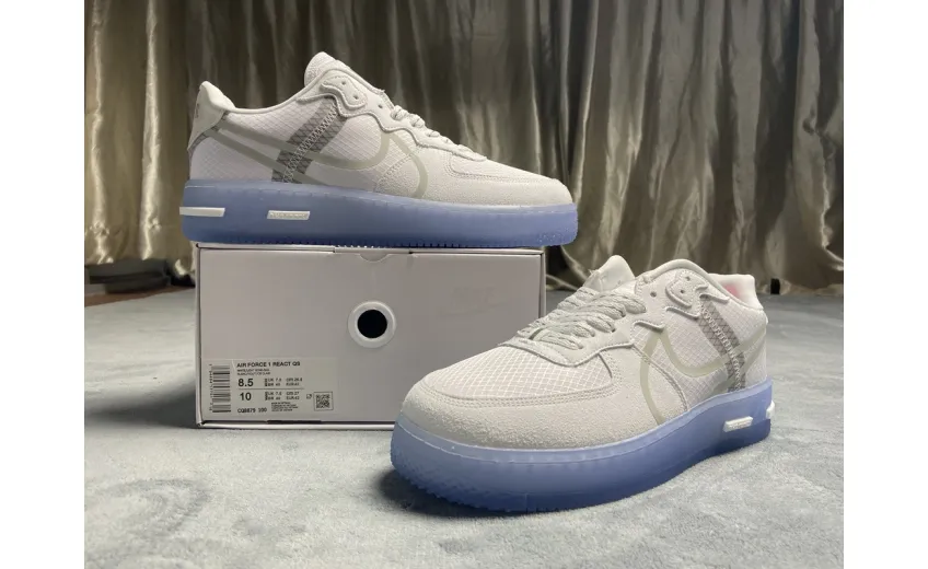  Nike Air Force 1 React QS White Ice CQ8879-100