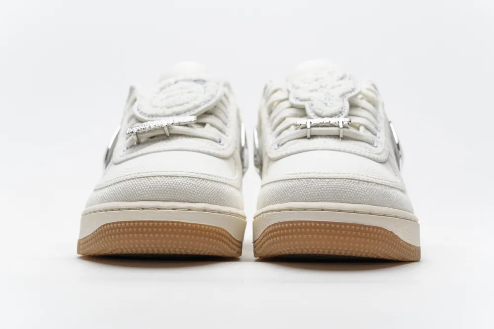  Travis Scott x Nike Air Force 1“Sail” Cream AQ4211-101