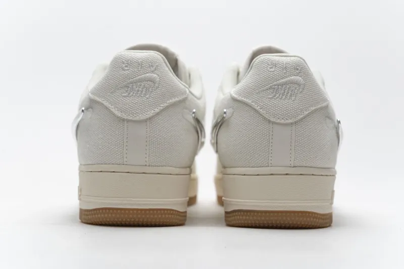 Travis Scott x Nike Air Force 1“Sail” Cream AQ4211-101