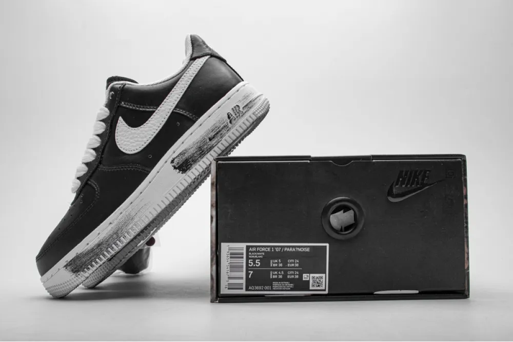  PEACEMINUSONE X Nike Air Force 1 Low Black White AQ3692-001
