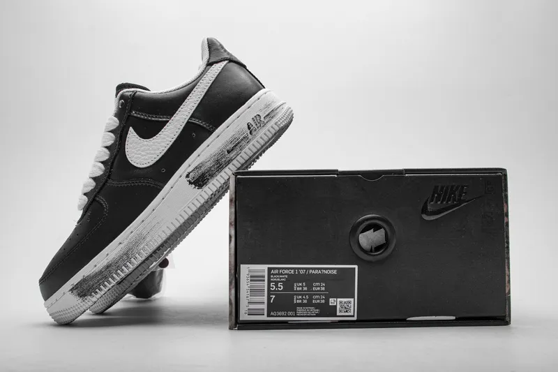  PEACEMINUSONE X Nike Air Force 1 Low Black White AQ3692-001