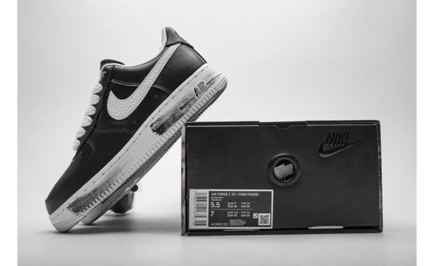  PEACEMINUSONE X Nike Air Force 1 Low Black White AQ3692-001
