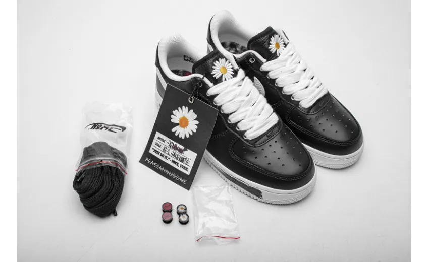  PEACEMINUSONE X Nike Air Force 1 Low Black White AQ3692-001