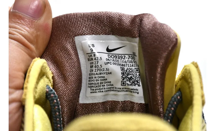  Travis Scott x Nike Air Max 1 Wheat DO9392-700