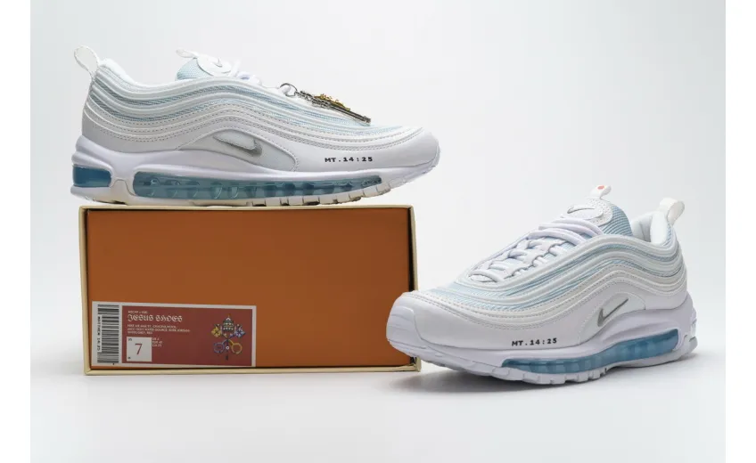  Nike Air Max 97 Mschf X Inri "jesus Shoes" White 921826-101