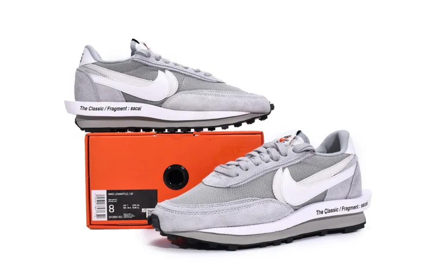  Fragment Design x sacai x Nike LDWaffle Light Smoke Grey DH2684-001