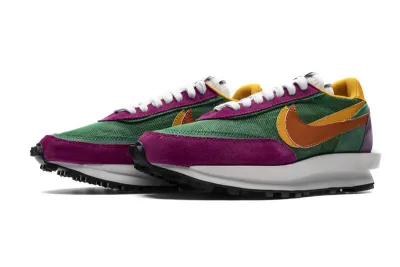  Sacai x Nike LDWaffle GreenPinkOrange BV0073-301 01