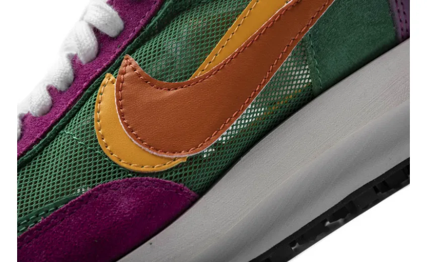  Sacai x Nike LDWaffle GreenPinkOrange BV0073-301