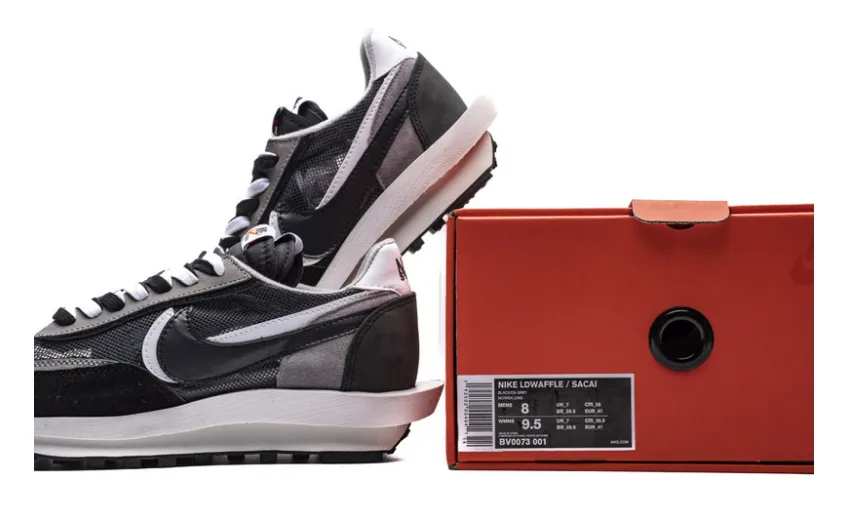  Sacai x Nike LDWaffle BlackWhite BV0073-001