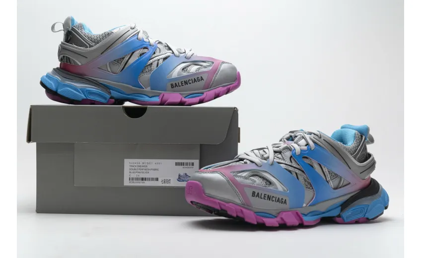  Balenciaga Tess S.Blue Pink Silver 542436 W1GC1 4051 