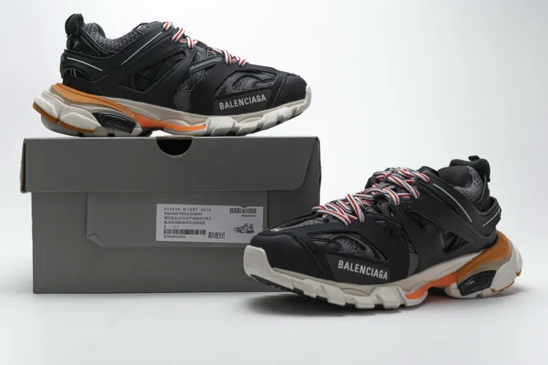  Balenciaga Tess S.Black White Orange 542436 W1GB7 2019 