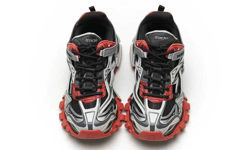  Balenciaga Track 2 Sneaker Grey Red 570391 W2GN3 1003 