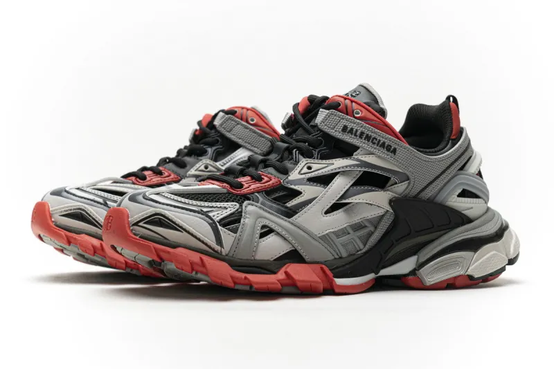  Balenciaga Track 2 Sneaker Grey Red 570391 W2GN3 1003 