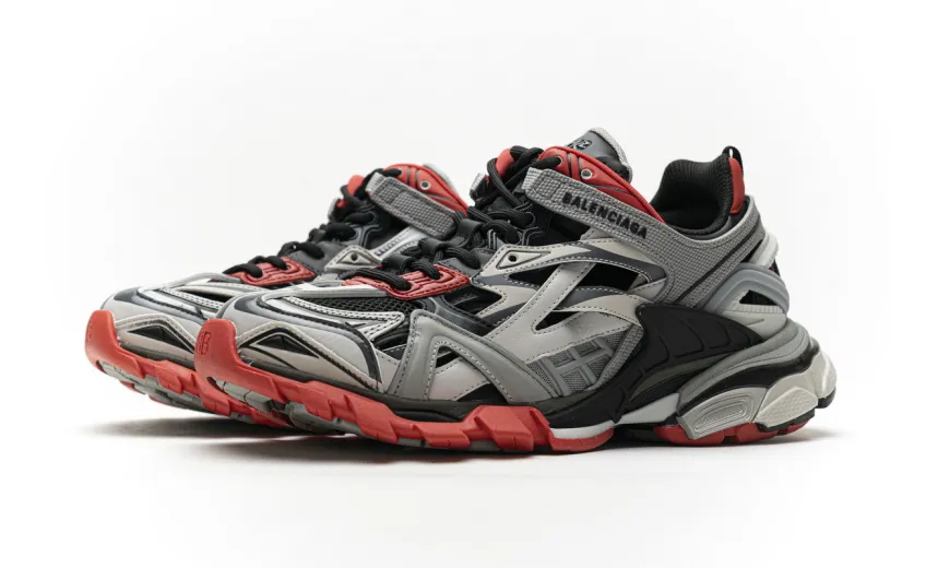  Balenciaga Track 2 Sneaker Grey Red 570391 W2GN3 1003 