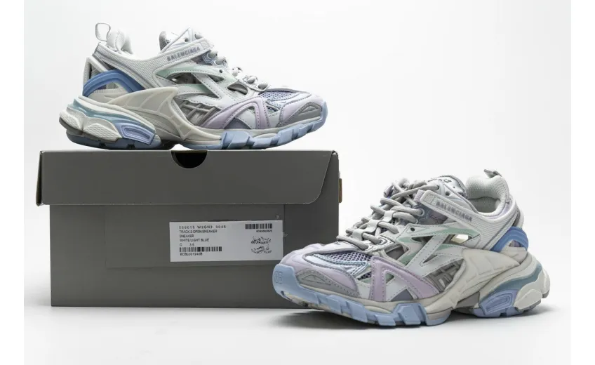  Balenciaga Track 2 Sneaker White Light Blue 568615 W2GN3 9045 