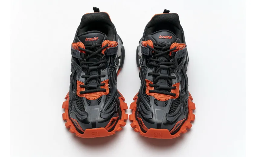  Balenciaga Track 2 Sneaker Dark Grey Orange 570391 W2GN1 2002 