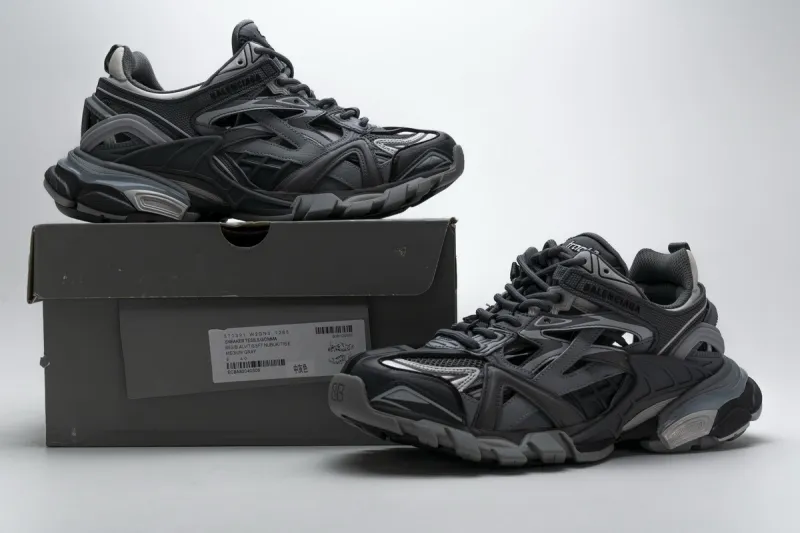 Balenciaga Track 2 Sneaker Medium Grey 570391 W2GN3 1285 
