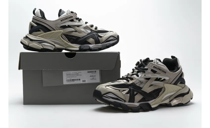  Balenciaga Track 2 Sneaker Champagne Black 570391 W2GN9 2009 