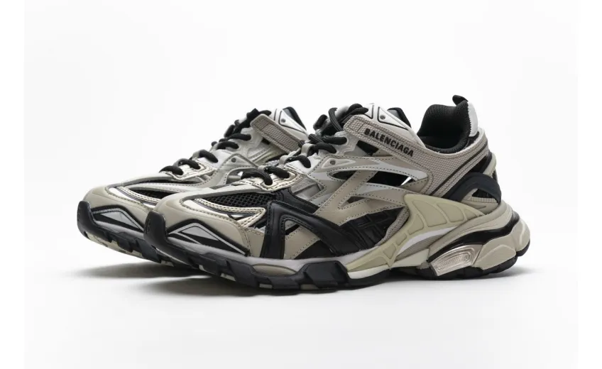  Balenciaga Track 2 Sneaker Champagne Black 570391 W2GN9 2009 