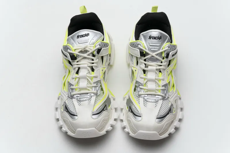  Balenciaga Track 2 Sneaker White Fluo Yellow 568515 W2ON3 9073 