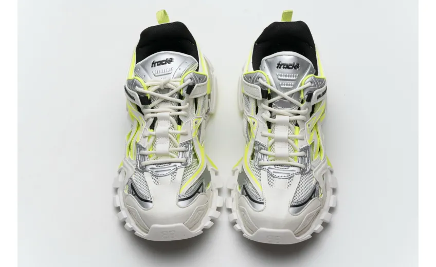  Balenciaga Track 2 Sneaker White Fluo Yellow 568515 W2ON3 9073 