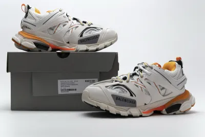 Balenciaga Track LED White Orange 542436 W1GB7 9059 01