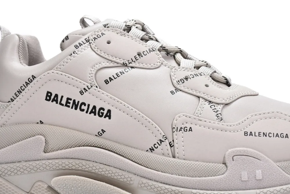  Balenciaga Triple S Letter Beige 524039 W2FA1 9710