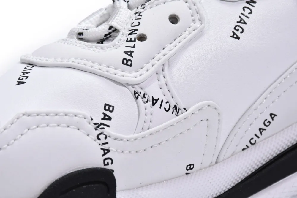  Balenciaga Triple S Letter White Rose Red 524039 W2FA4 9155 