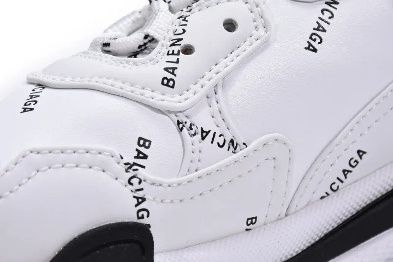  Balenciaga Triple S Letter White Rose Red 524039 W2FA4 9155 