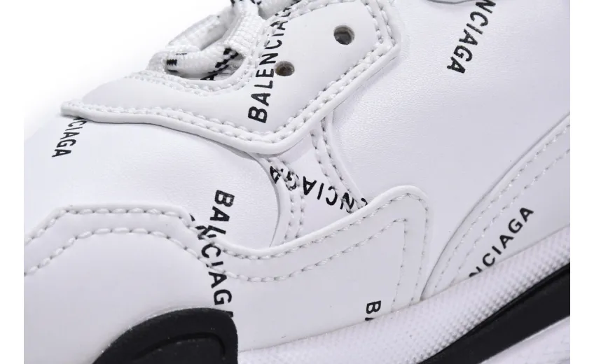  Balenciaga Triple S Letter White Rose Red 524039 W2FA4 9155 